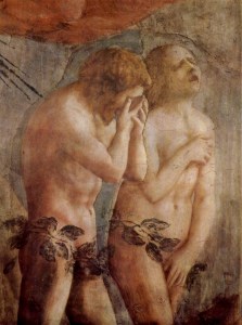 Adam and Eve and the ire in the Cave with Satan