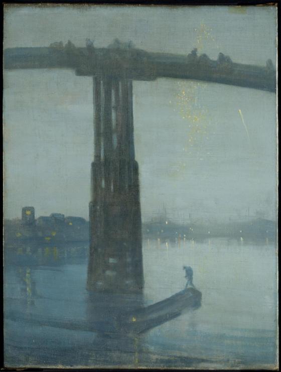 Nocturne: Blue and Gold - Old Battersea Bridge c.1872-5 by James Abbott McNeill Whistler 1834-1903