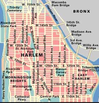Map of Harlem